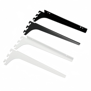 鑫何固置物架木板层板托黑色白色壁挂式收纳架配件可调节3233