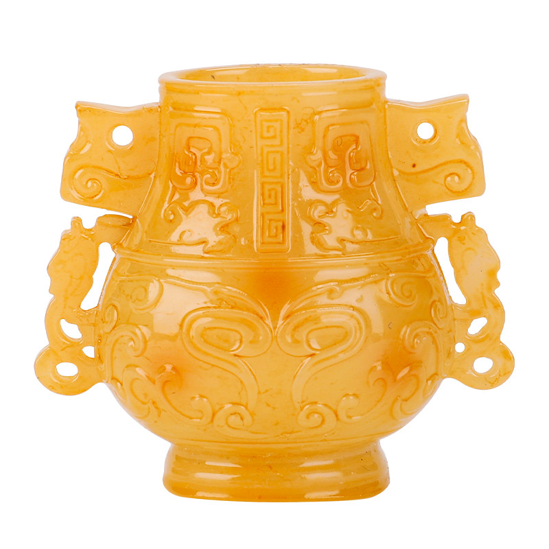 安徽博物院兽面纹玉卣立体青铜器安徽文创冰箱贴旅游送人伴手礼物