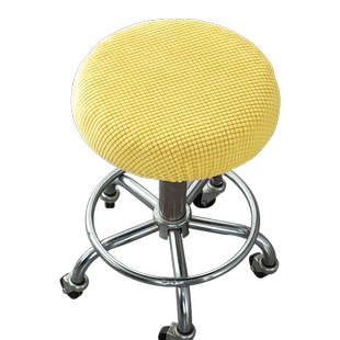 圆椅子套罩升降椅圆凳子套罩美容凳子大工凳套吧台椅套圆形凳椅套