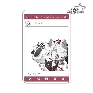 pierrot harlequin怪胎马戏团周边透卡合影卡同人夹层钥匙扣挂件