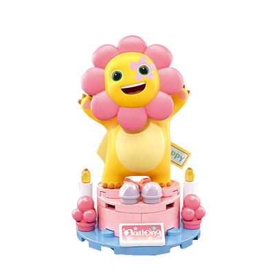 正版小鲁班奶龙盲盒会说话公仔玩偶手办儿童益智拼装玩具礼物积木