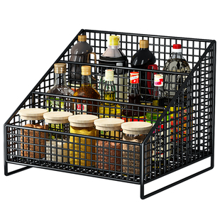 厨房置物架调料品多功能收纳架多层调味品架子桌面收纳盒台面储物