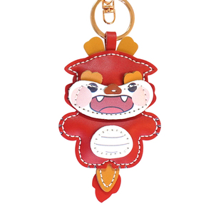 DIY手工钥匙扣挂件龙年创意汽车卡通包包挂饰中国风国潮小礼品女