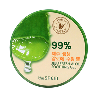 The Saem得鲜芦荟胶99晒后修护补水保湿凝胶韩国进口无酒精女士