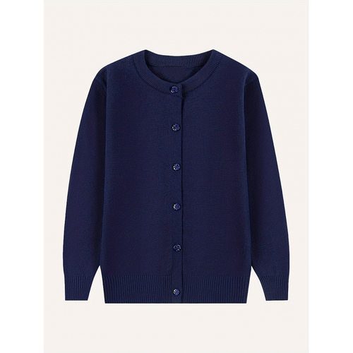 M 36351 Older Kids Solid Knit Cardigan 中大童纯色针织开衫