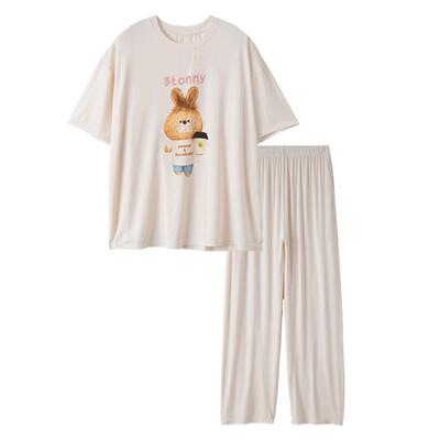 小黑托昵25亲子家居服套装服姐弟