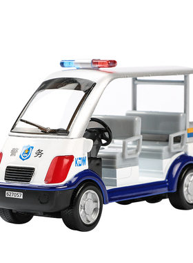 凯迪威儿童警察男孩合金工程车