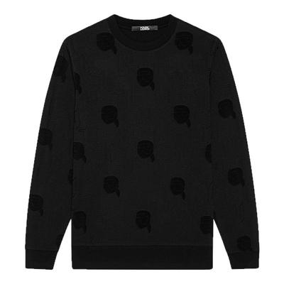 KARL LAGERFELD长袖T恤2025秋新品男士套头衫商务通勤上衣老佛爷