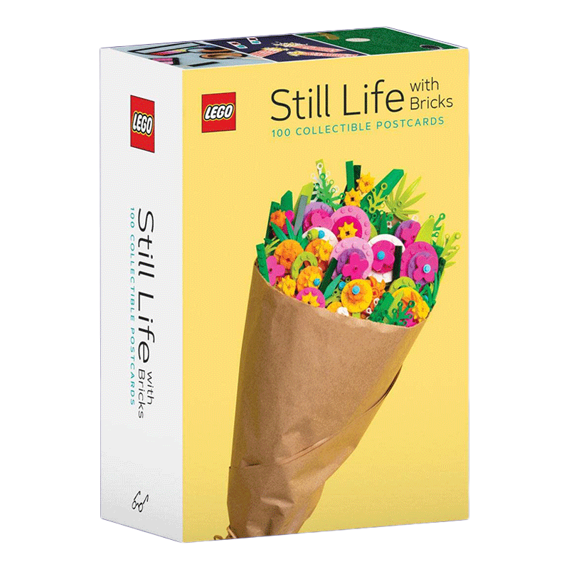 英文原版 LEGO Still Life with Bricks 乐高积木静物 100张收藏明信片 创意趣味礼品 英文版 进口英语原版书籍