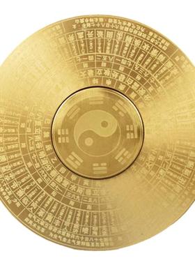 纯铜旋转罗盘手把玩件国潮