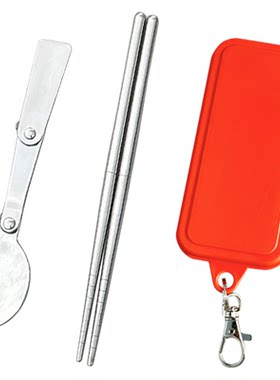 外出携带餐具套装伸缩式可折筷子