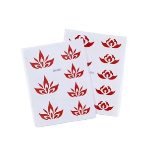 敦煌飞天眉心贴纸面部彩绘化妆饰品配饰儿童女舞台古国风汉服额头眉心贴汉服花钿额贴古风女童额头印花纹身