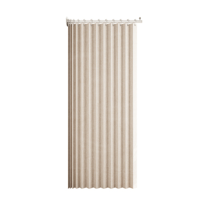 玄关隔断帘免打孔单侧折叠家用客厅门帘屏风布分间卧室房间隔断帘