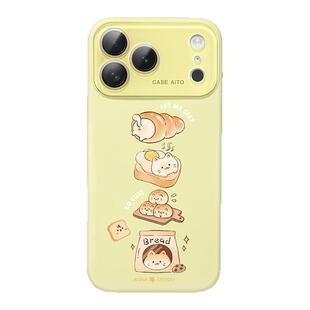 猫咪与面包适用苹果秒变17promax手机壳iphone16新款保护套14高级感Ao6液态硅胶女可爱15pro全包镜头13大视窗