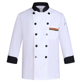 包邮餐厅厨师厨房工服厨师服短袖春夏装男女款长袖厨师工作服酒店