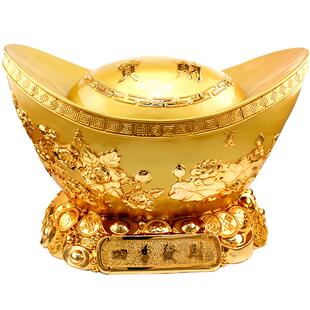 金元宝摆件聚宝盆存钱罐大号招财玄关创意家居装饰品店铺礼品摆设