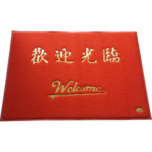 加厚欢迎光临门垫定制地毯logo星期电梯地垫进门门口塑料防滑脚垫
