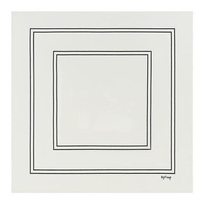 秋冬旅行搭配丝巾男女白色小方巾