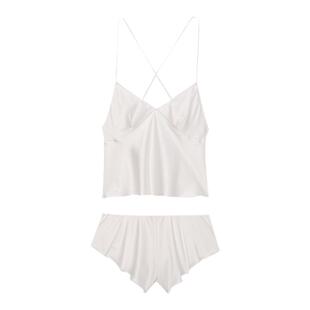 维密大秀系列缎感露背吊带家居服女睡衣套装性感