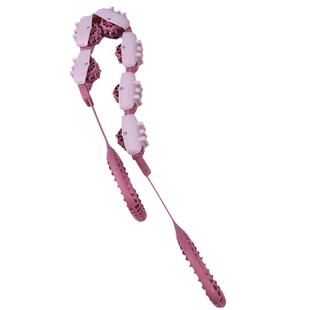 IPO拉背条双面按摩刮痧器肩颈背经络疏通放松手动滚轮家用擀筋棒