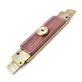 通用卷帘门锁卷门锁卷闸门锁十字防盗门锁 铜锁芯中间开底开车库