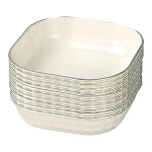 新款吐骨碟食品级家用餐桌垃圾刺骨收纳碟盘商用小吃水果摆放盘碟