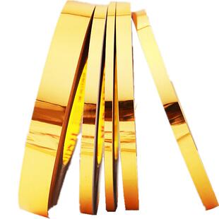 天花吊顶金色装饰贴纸背景墙柜门自粘美边线地砖墙砖防水美缝贴条