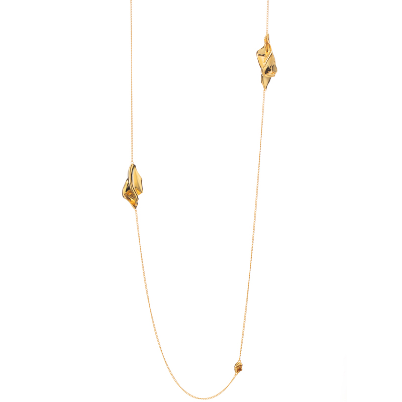 Dare买手店 森製 正品葳蕤系列原创扭纹毛衣链长款项链纯银小众