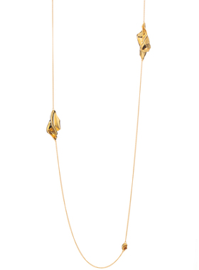 葳蕤系列原创扭纹毛衣链