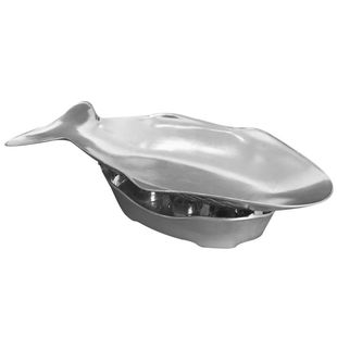 港式铝鱼炉柠檬鱼锅酒精加热鱼形盘子泰式明炉鱼盘粤菜盘商用干锅