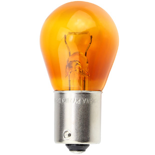 飞利浦PY21W汽车灯泡12V转向灯琥珀橙黄单丝偏脚后雾灯尾灯12496