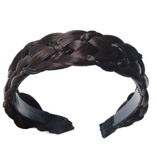 2023新款宽边假发麻花辫子发箍女头箍压发卡发捆头饰发旅遮白发窟