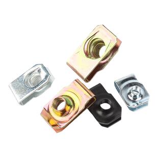 Q312B型板簧螺母镀彩锌电泳夹板螺帽拉伸夹板卡式簧片汽车M4M5M10