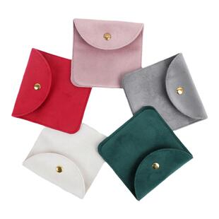 丝绒首饰收纳袋饰品珠宝玉器吊坠小布袋耳机包装袋荷包锦囊零钱包