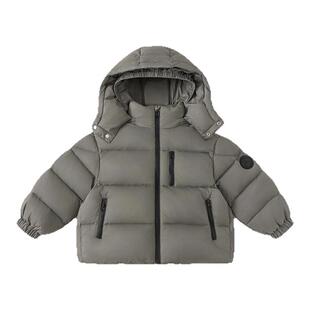 INSbobo男童羽绒服冬季新款儿童三防连帽外套帅气男孩羽绒衣童装