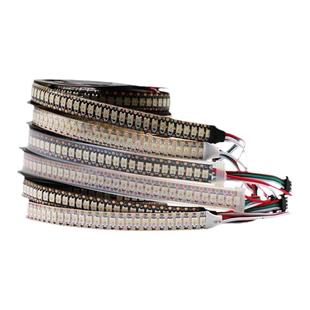 WS2812b灯带5V96灯144灯内置ic可编程LED幻彩流水跑马像素软灯条