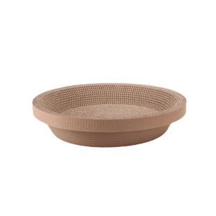 猫抓板窝猫咪用品瓦楞纸盆特大号耐磨不掉屑圆形一体磨爪玩具爬盘