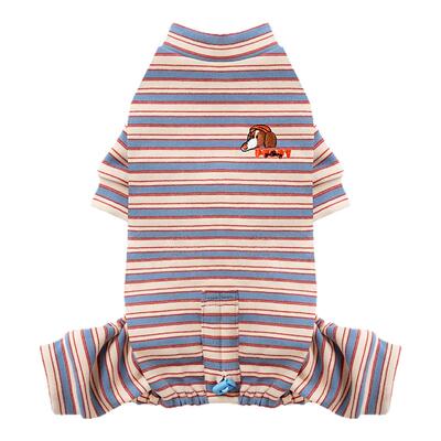 jamjam条纹四脚衣 Puppy Gallery韩国宠物大中小型犬猫保暖打底衫
