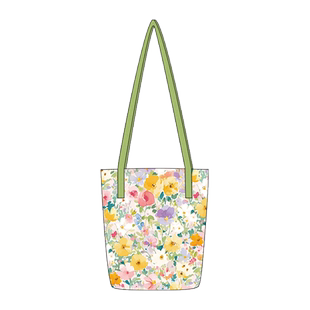 尼睿x染织系少女 原创文艺花花单肩包新款日常出行帆布水桶包礼物