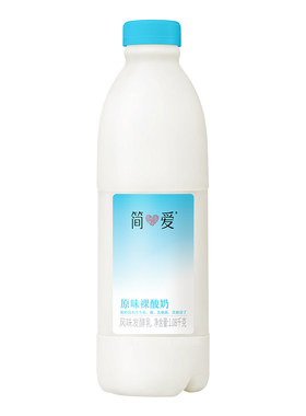 简爱酸奶家庭装原味1080g