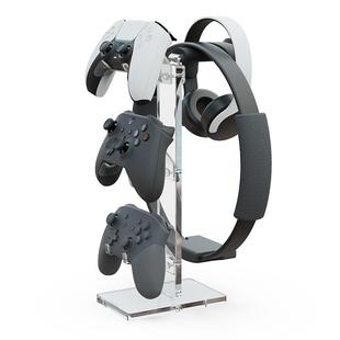 Skull & Co. PS5/PS4/XB/Pro手柄支架 skullco骷髅雾鸦savage raven 透明亚克力挂架适用手柄健身环头戴耳机