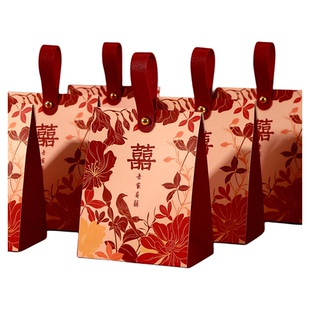 喜糖盒子2026新款结婚专用糖果糖盒婚礼喜糖盒礼盒空盒包装袋子