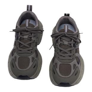 环球男鞋厚底老爹鞋男款2025新款秋季休闲鞋子百搭潮流复古运动鞋