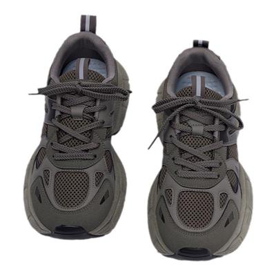 环球男鞋厚底老爹鞋男款2025新款秋季休闲鞋子百搭潮流复古运动鞋