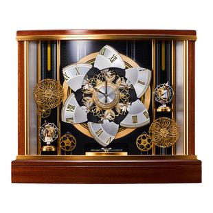 seiko日本精工轮舞系列进口纯手工制作镀金时钟奢侈豪华艺术座钟