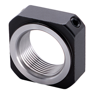 RN方形型精密锁紧螺母M12M15*1.0丝杆支撑座主轴承螺帽双铜双顶丝