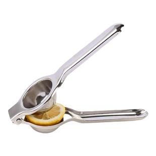 不锈钢手动榨汁器挤柠檬汁神器家用手压式橙子夹子迷你小型果汁机