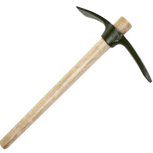 猛士G2木柄碳钢锻造十字镐钢镐头鹤嘴锄洋镐野露营镐救援登山冰镐