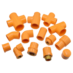 PVC-C消防管配件大全CPVC消防喷淋管自动灭火专用塑料管防火管件