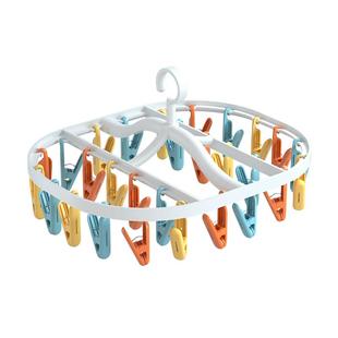 多夹子晾衣夹袜子晾晒架家用婴儿折叠晒袜子神器晾衣架内衣内裤夹